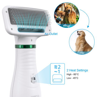 FurFlow 2-in-1 Dryer Brush