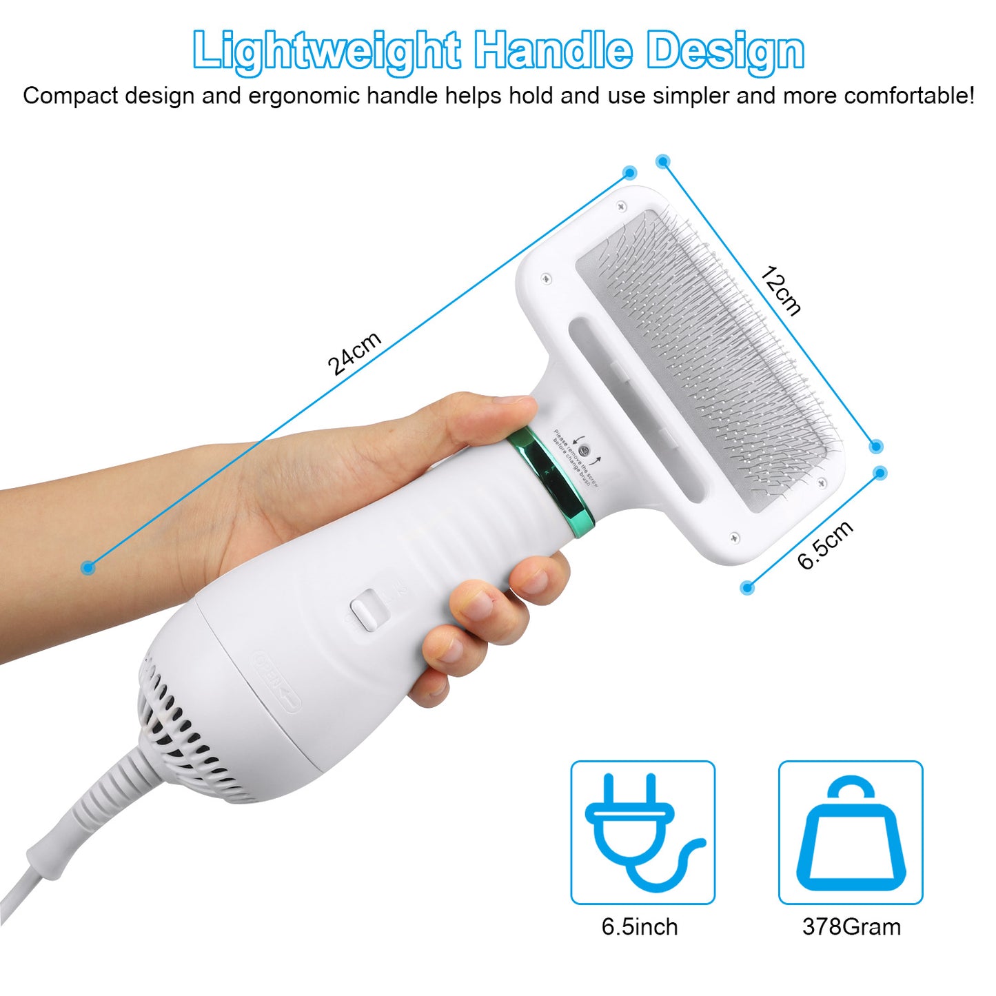 FurFlow 2-in-1 Dryer Brush